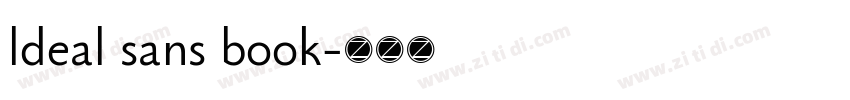 ldeal sans book字体转换